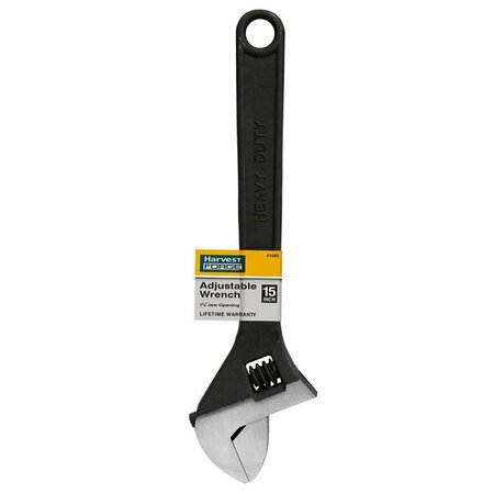 PROTECTIONPRO 15 in. Black Adjustable Wrench PR3309194